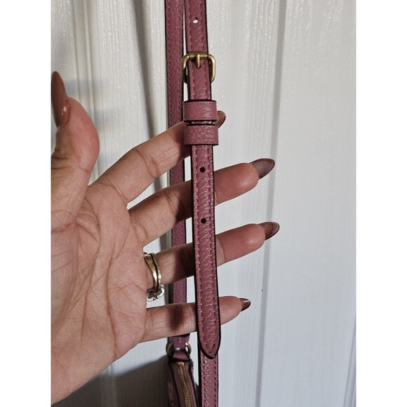 Coach Kitt Messenger Crossbody Bag Pink Rose Floral Print Travel Casual bag - Picture 10 of 12